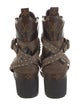 Louis Vuitton LV Monogram Suede Combat Boots