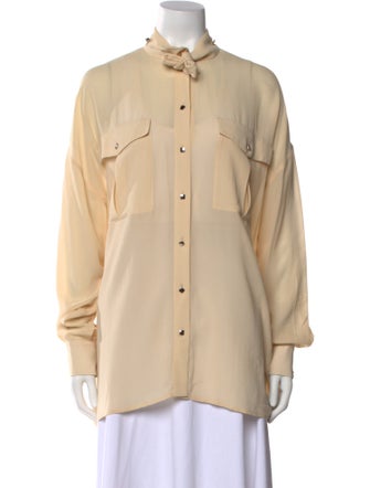 Louis Vuitton 2021 Silk Button-Up Top