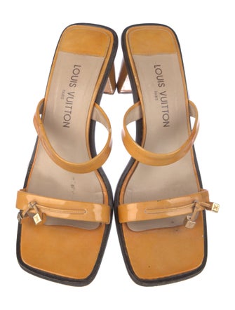 Louis Vuitton Patent Leather Slides