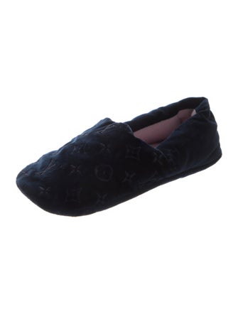 Louis Vuitton LV Monogram Velvet Moccasins