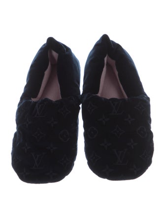 Louis Vuitton LV Monogram Velvet Moccasins