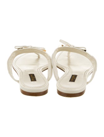 Louis Vuitton Monogram Pattern Leather Slides