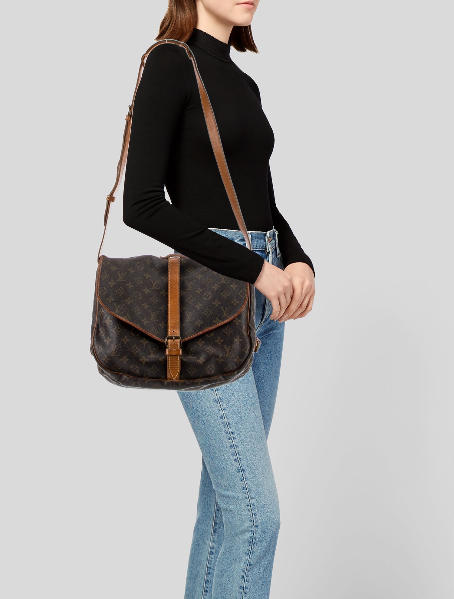 Louis Vuitton LV Monogram Saumur MM Vintage