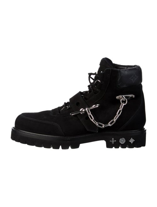 Louis Vuitton Staples Edition Rockstar LV Monogram Lace-Up Boots
