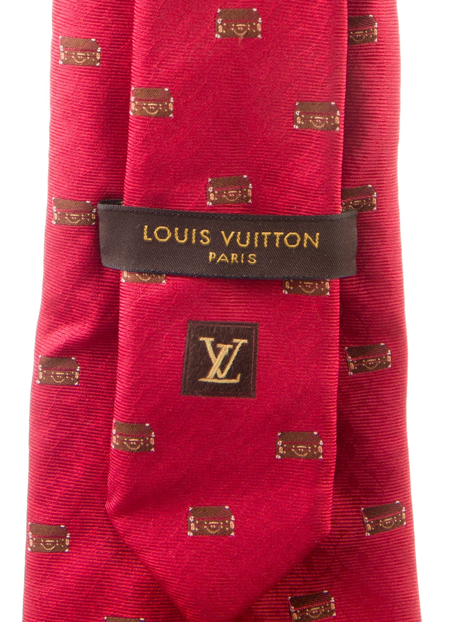 Louis Vuitton patterned silk tie