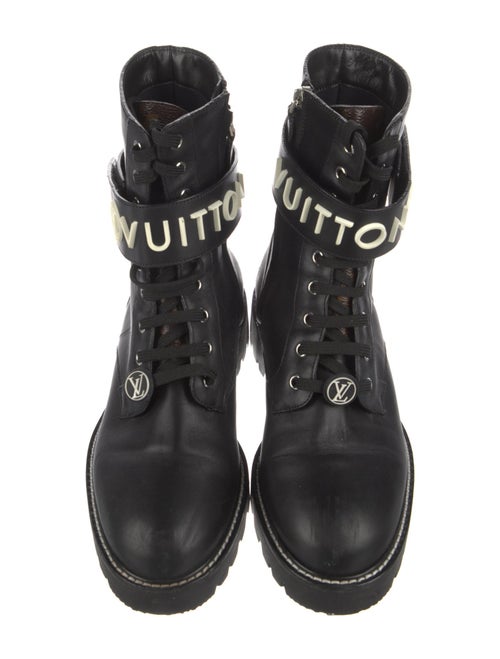 Louis Vuitton LV Monogram Leather Combat Boots