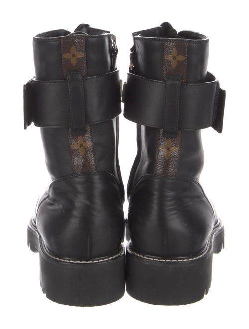 Louis Vuitton LV Monogram Leather Combat Boots