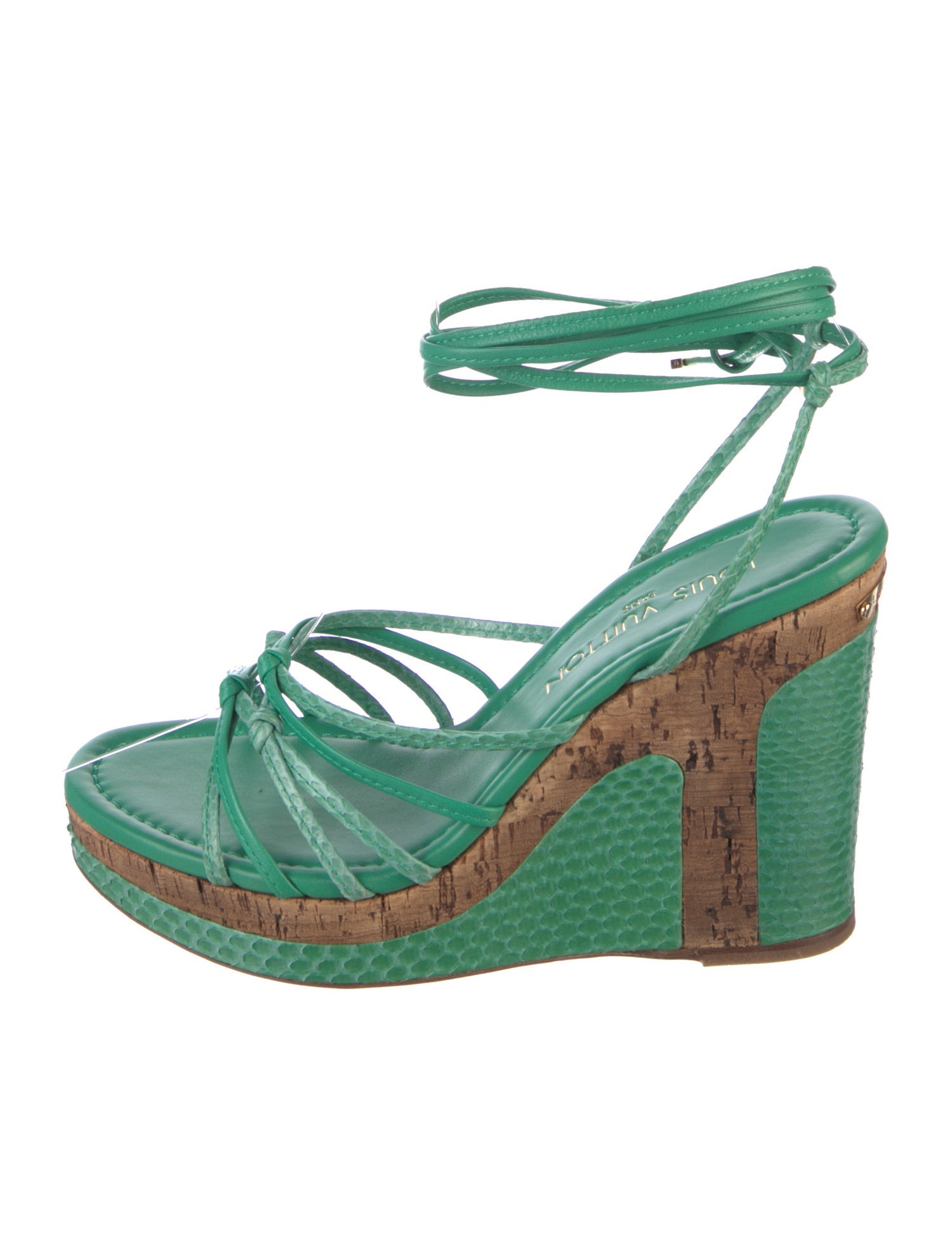 Louis Vuitton Snakeskin Sandals