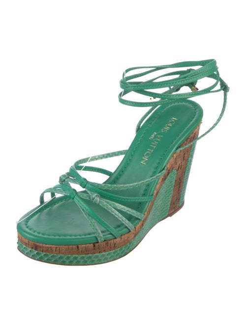 Louis Vuitton Snakeskin Sandals