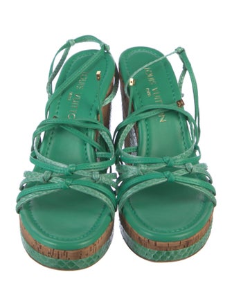 Louis Vuitton Snakeskin Sandals