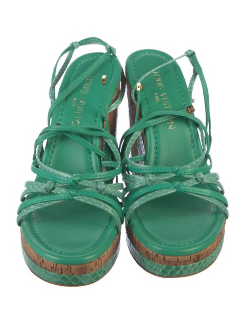 Louis Vuitton Snakeskin Sandals