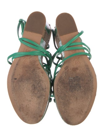 Louis Vuitton Snakeskin Sandals