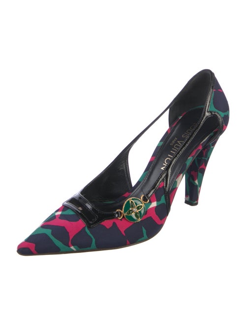 Louis Vuitton Satin Printed Pumps