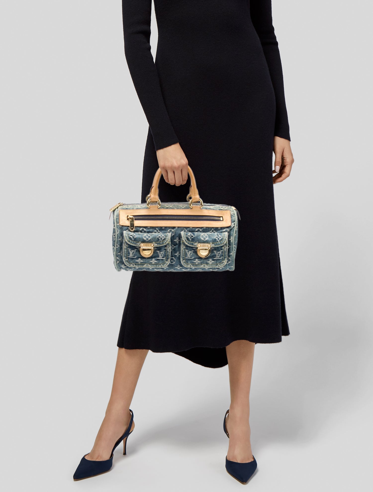 LOUIS VUITTON ピンクストライプハンドバッグ ピンク系 Louis Vuitton(ルイヴィトン) ハンドバッグ(レディース