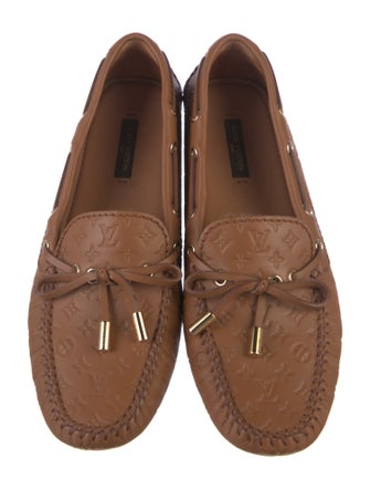 Louis Vuitton Monogram Pattern Leather Moccasins