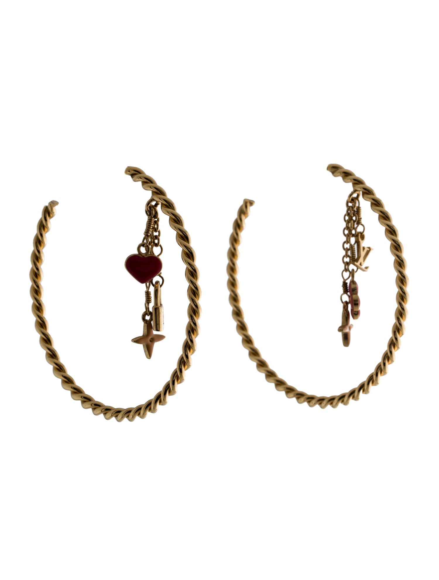 Louis Vuitton Sweet Monogram Hoop Earrings