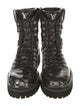 Louis Vuitton LV Monogram Patent Leather Combat Boots
