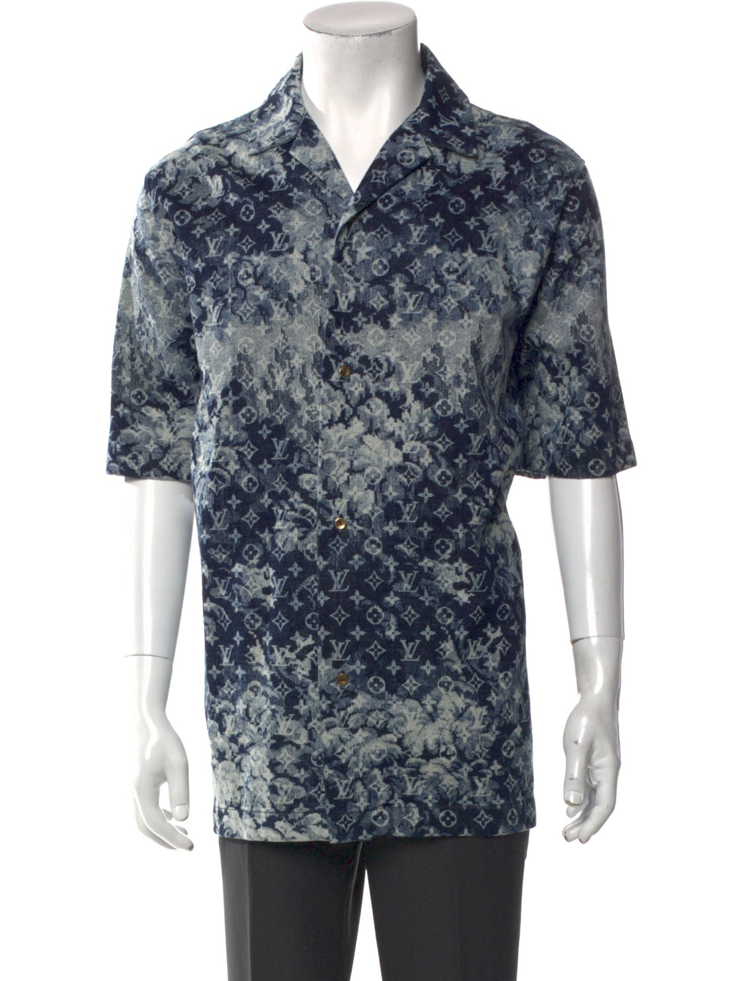 Louis Vuitton 2021 LV Monogram Denim Shirt