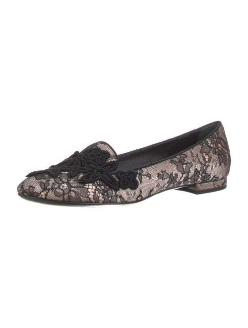 Louis Vuitton Lace Lace Pattern Loafers