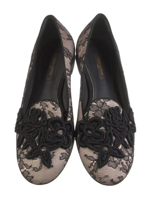 Louis Vuitton Lace Lace Pattern Loafers