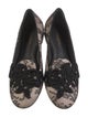 Louis Vuitton Lace Lace Pattern Loafers