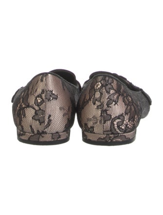 Louis Vuitton Lace Lace Pattern Loafers