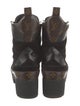 Louis Vuitton LV Monogram Suede Combat Boots