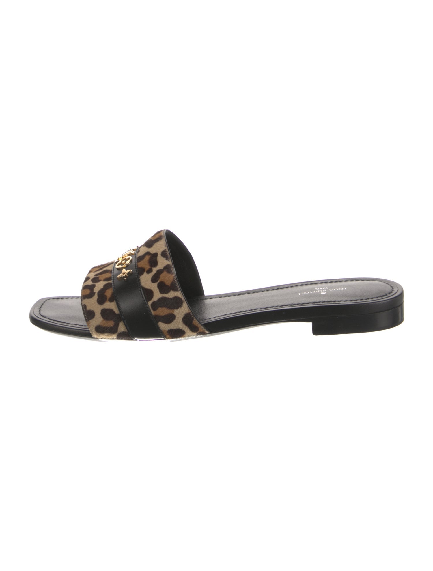 Louis Vuitton Calf Hair Animal Print Slides