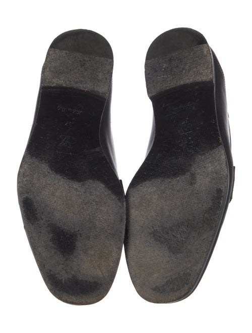 Louis Vuitton Leather Chain-Link Accents Loafers