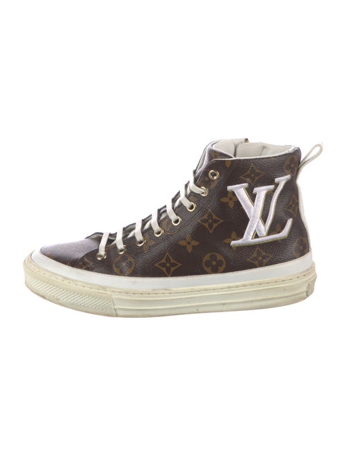 Louis Vuitton LV Monogram Embroidered Accent Sneakers