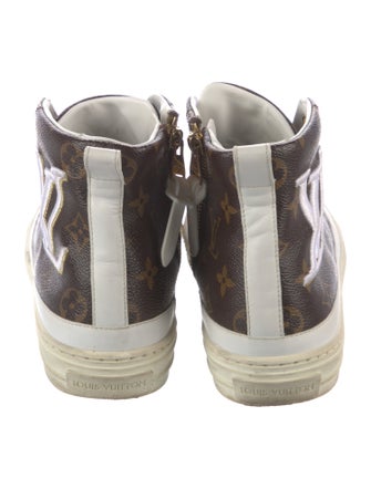 Louis Vuitton LV Monogram Embroidered Accent Sneakers