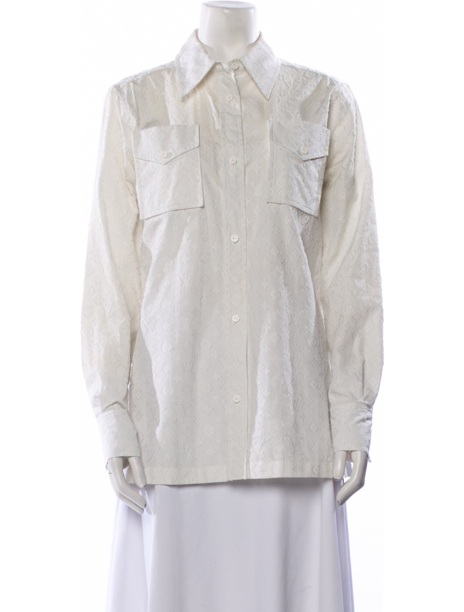 Louis Vuitton 2018 Long Sleeve Button-Up Top