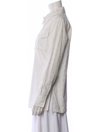 Louis Vuitton 2018 Long Sleeve Button-Up Top