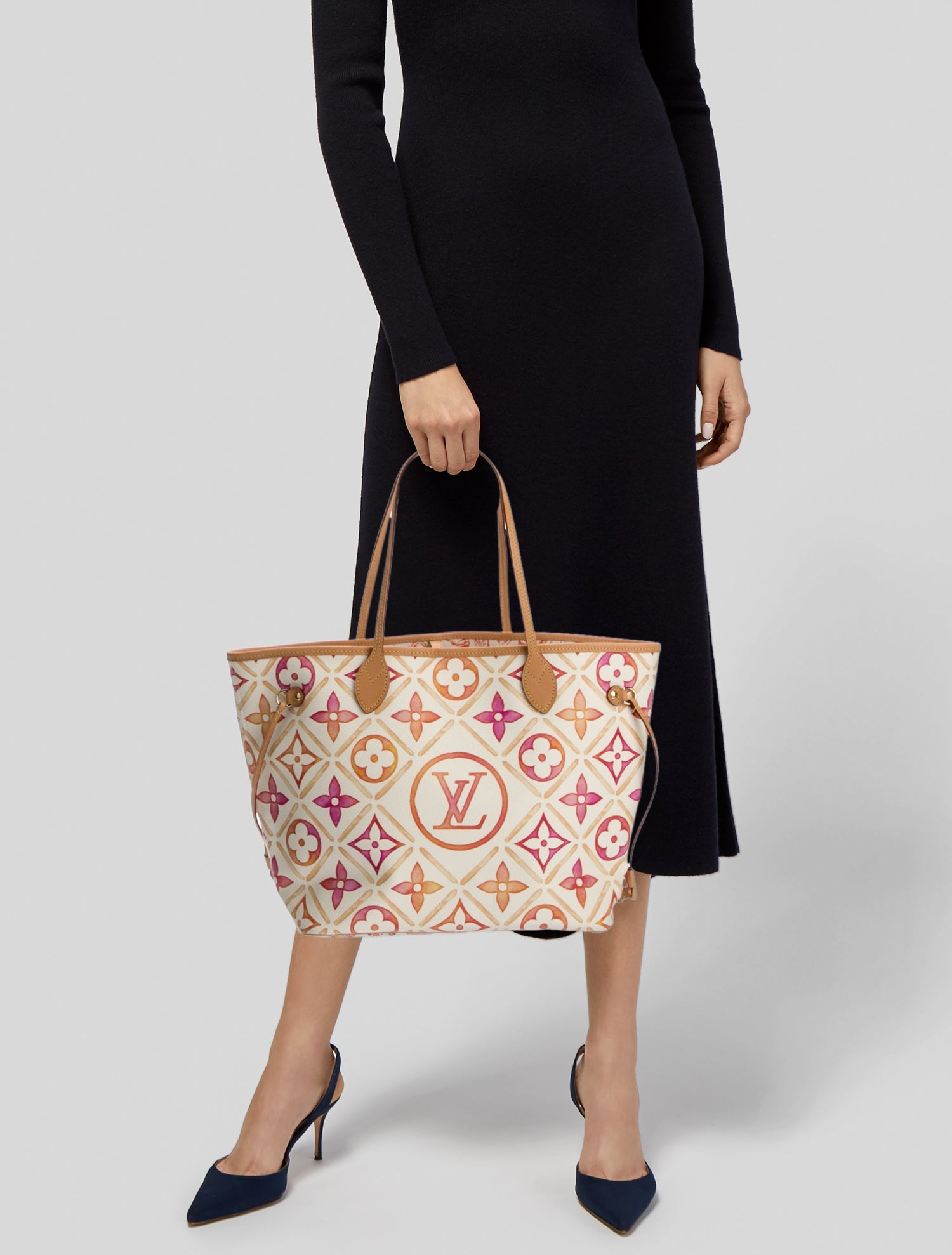 Louis Vuitton Monogram Giant Tiles Neverfull MM 2024