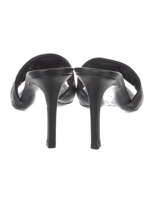 Louis Vuitton LV Monogram Embossed Leather Slides