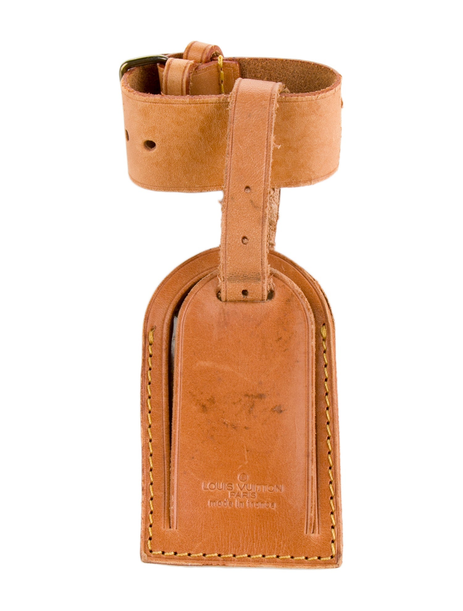 Louis Vuitton Vachetta Leather Luggage Tag & Strap Set