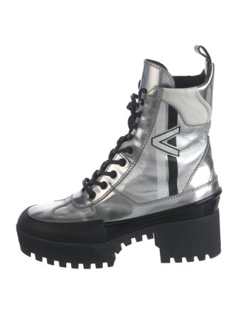 Louis Vuitton Leather Lace-Up Boots