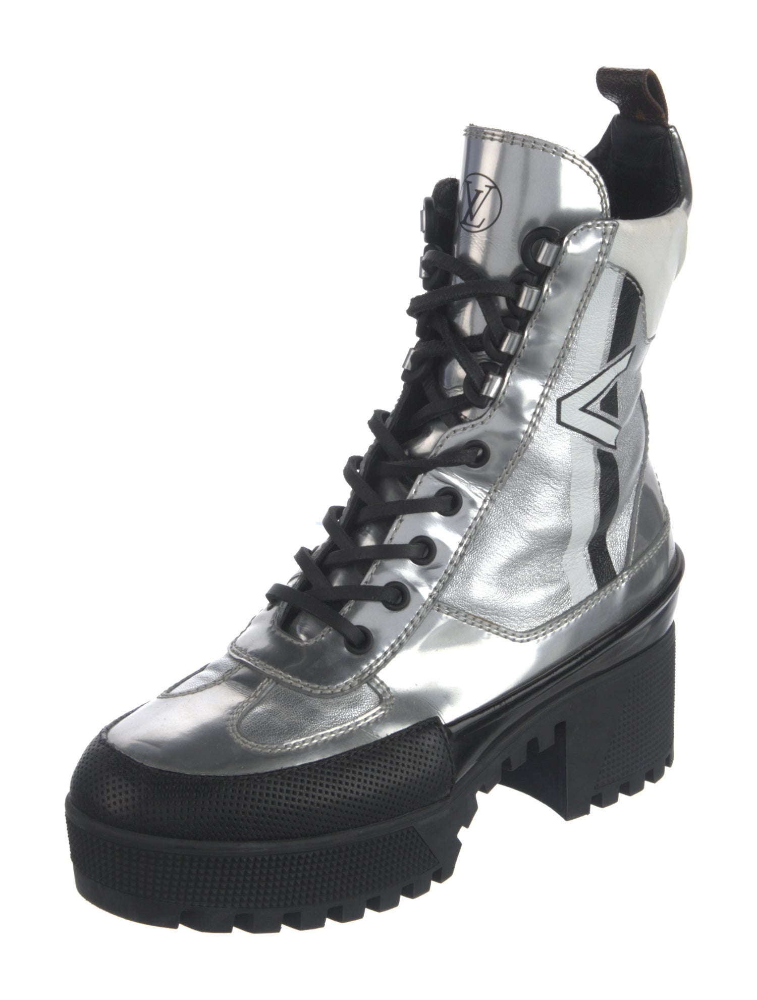 Louis Vuitton Leather Lace-Up Boots