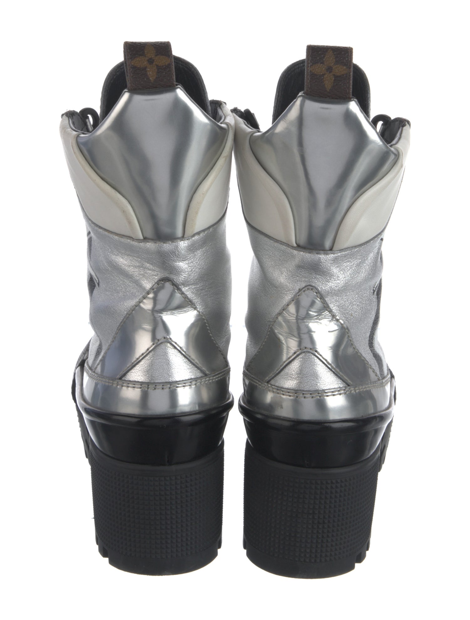 Louis Vuitton Leather Lace-Up Boots