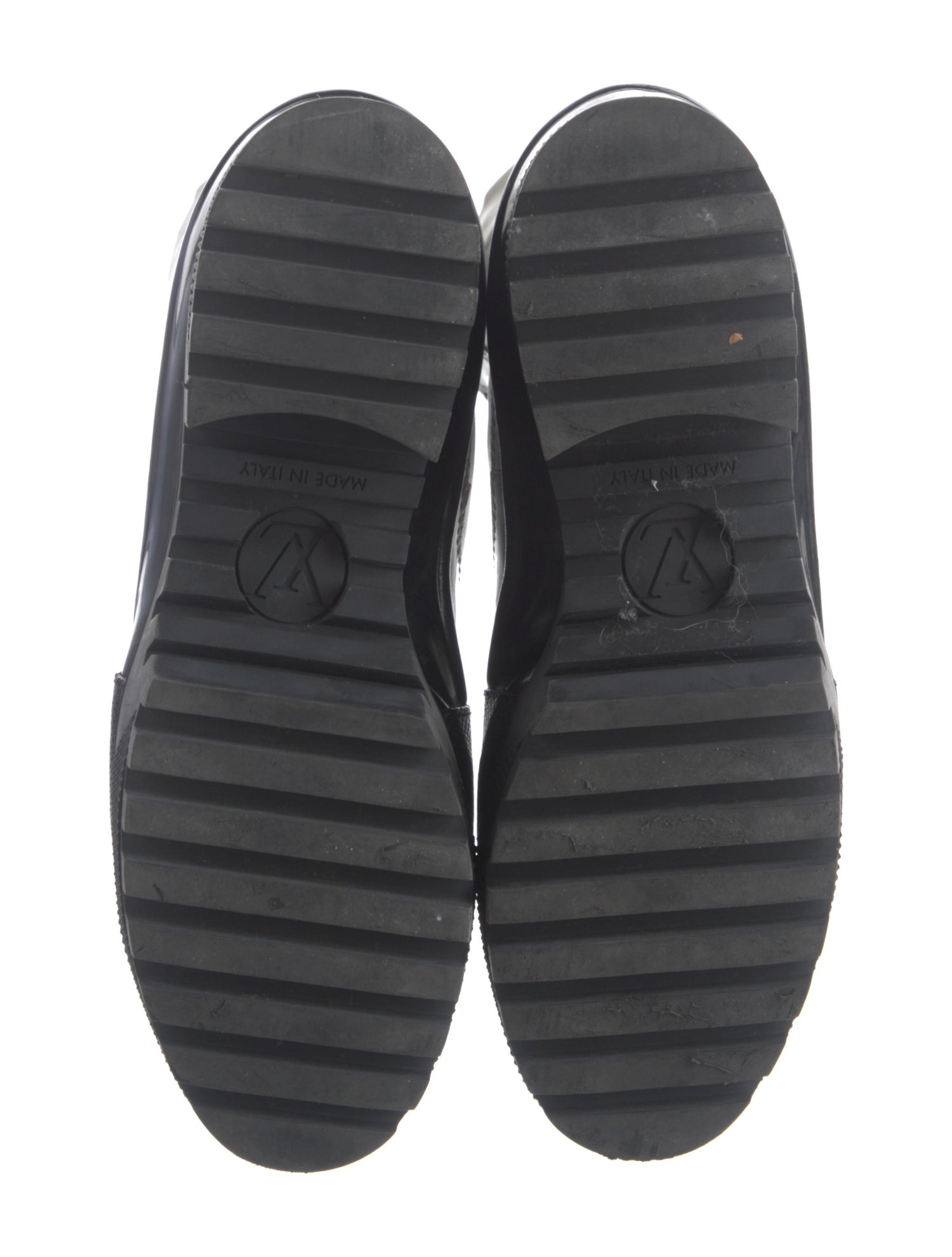 Louis Vuitton Leather Lace-Up Boots