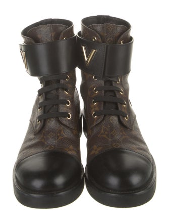 Louis Vuitton LV Monogram Combat Boots