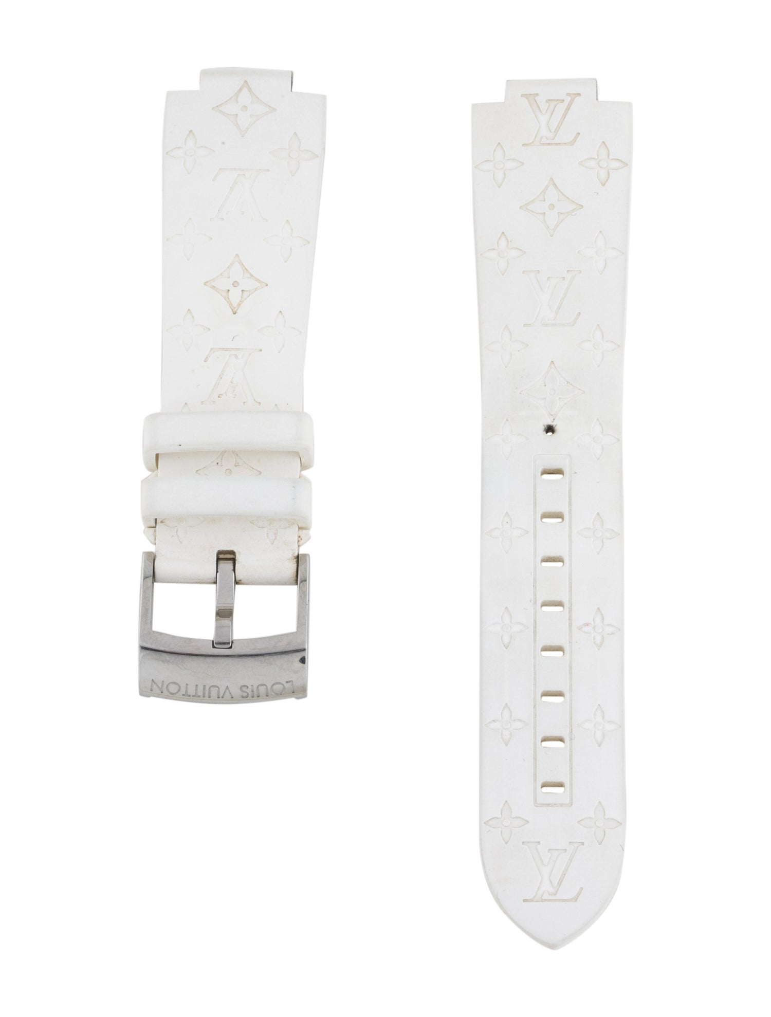 Louis Vuitton 21mm Tambour Monogram Watch Strap