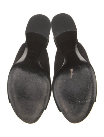 Louis Vuitton Signature Logo Suede Slides