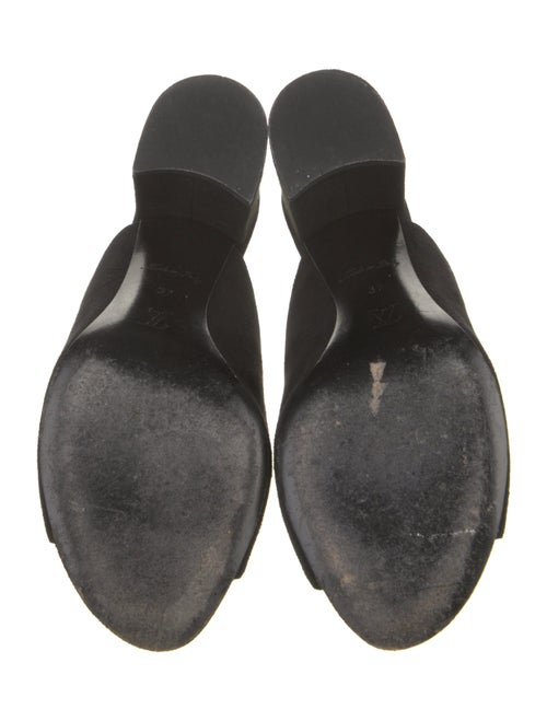 Louis Vuitton Signature Logo Suede Slides