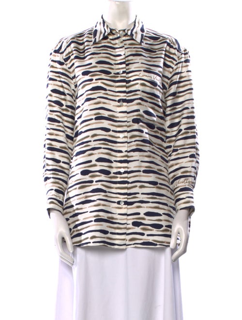 Louis Vuitton 2022 Silk Button-Up Top