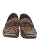 Louis Vuitton Damier Ebene Pattern Leather Loafers