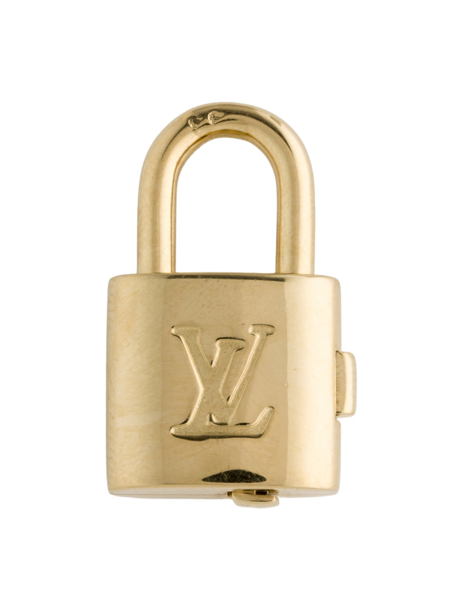 Louis Vuitton 18K LV Lock Pendant