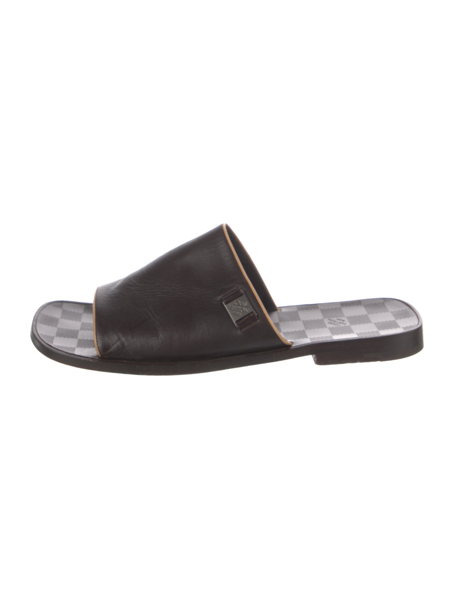 Louis Vuitton Leather Slides