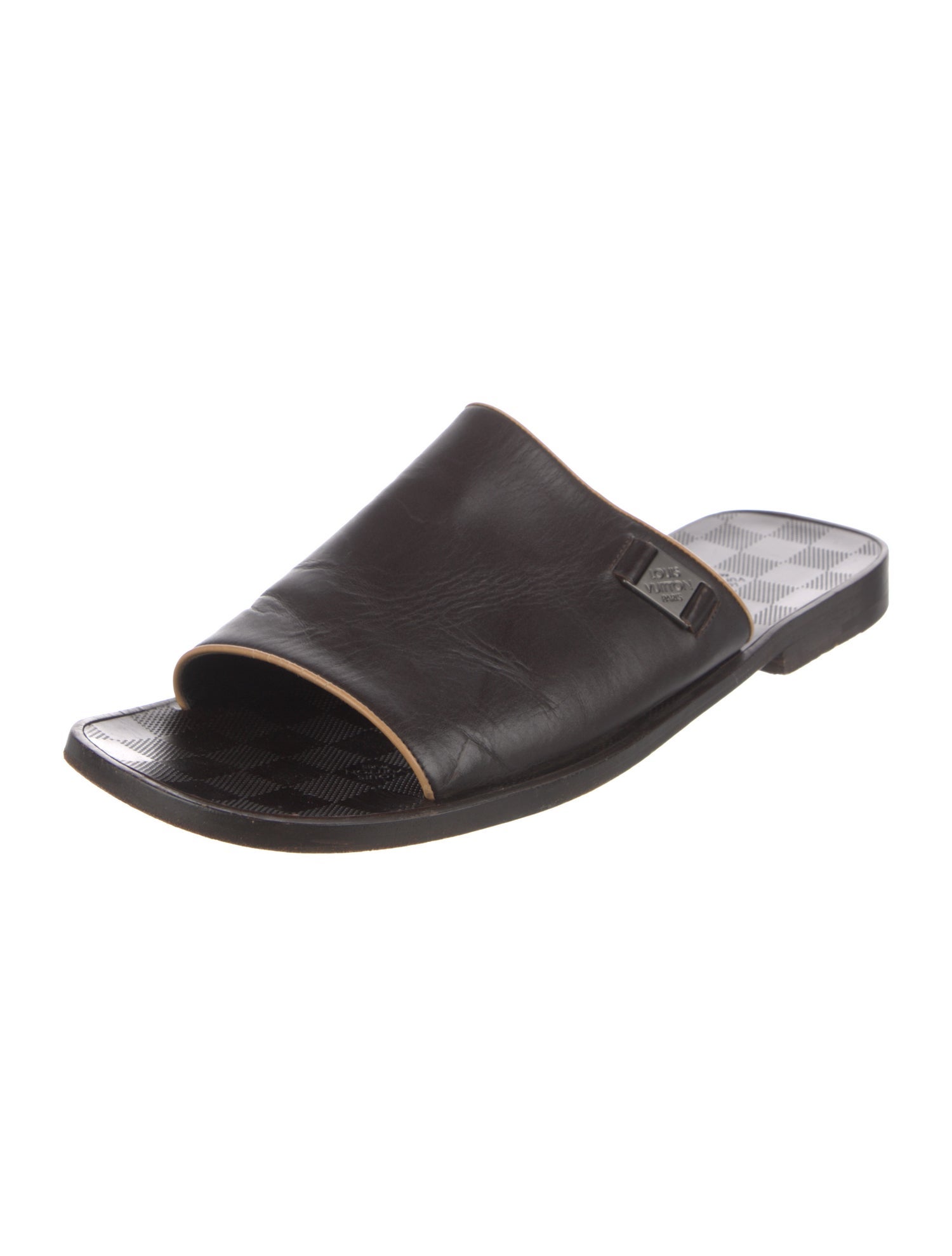Louis Vuitton Leather Slides