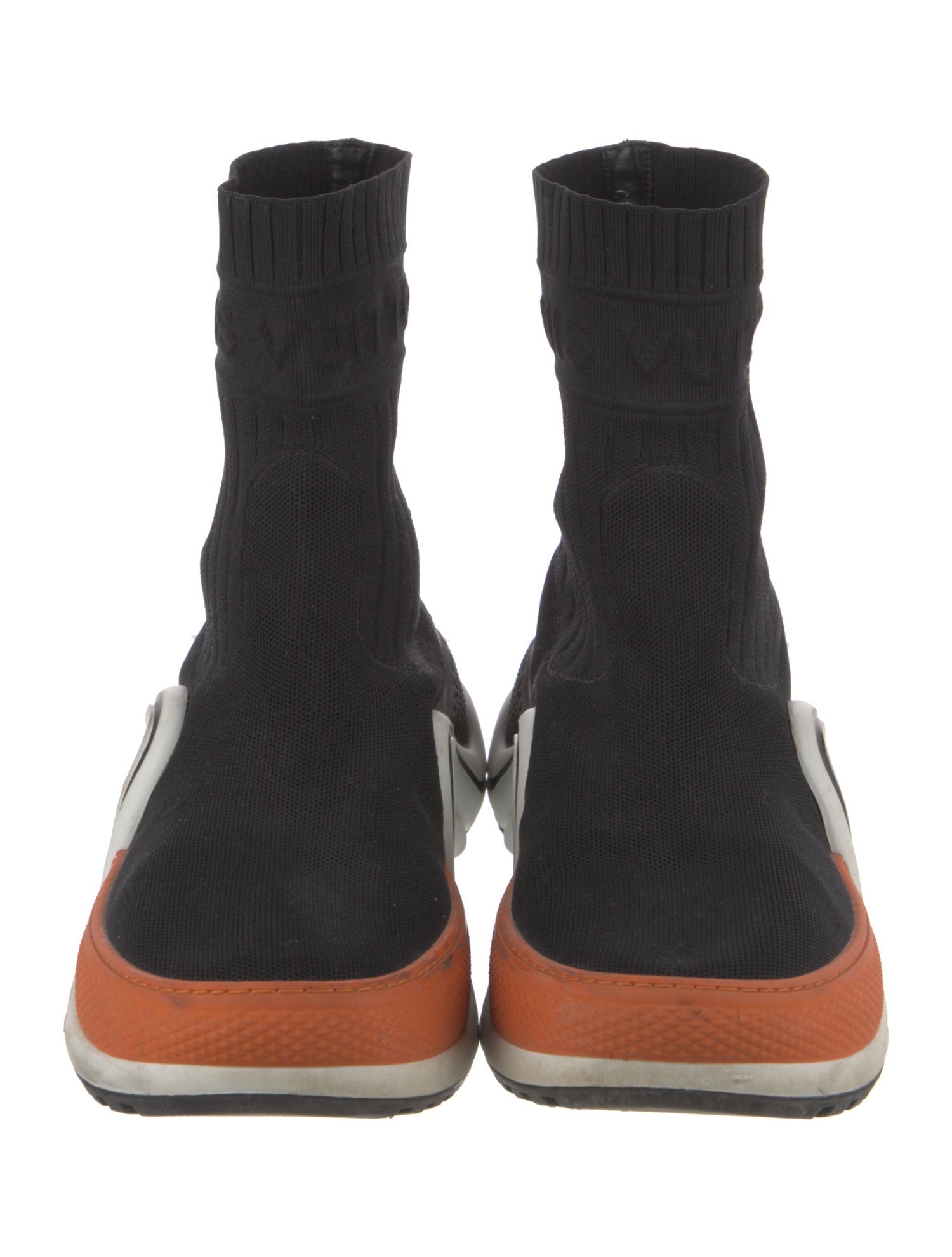 Louis Vuitton LV Monogram Embroidered Accent Sock Sneakers